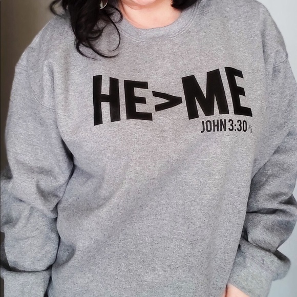 Tops - He is Greater Sweatshirt
